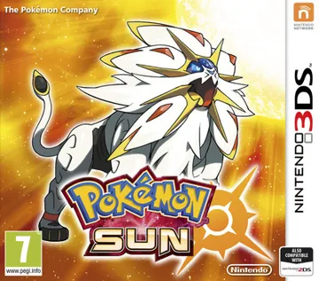 Pokemon Sun (Europe) (En,Ja,Fr,De,Es,It,Zh,Ko) box cover front